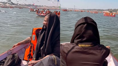 Remo Desouza reached Kumbh Mela hiding his face took blessings from Peethadhishwar Kailashanand Giri Maharaj