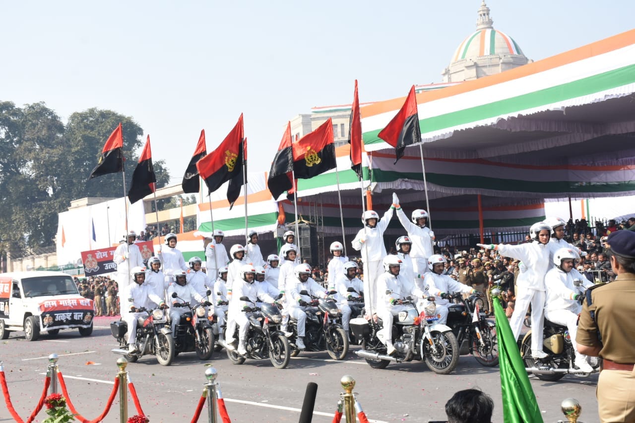 Pics of Republic Day parade 2025 in Lucknow.