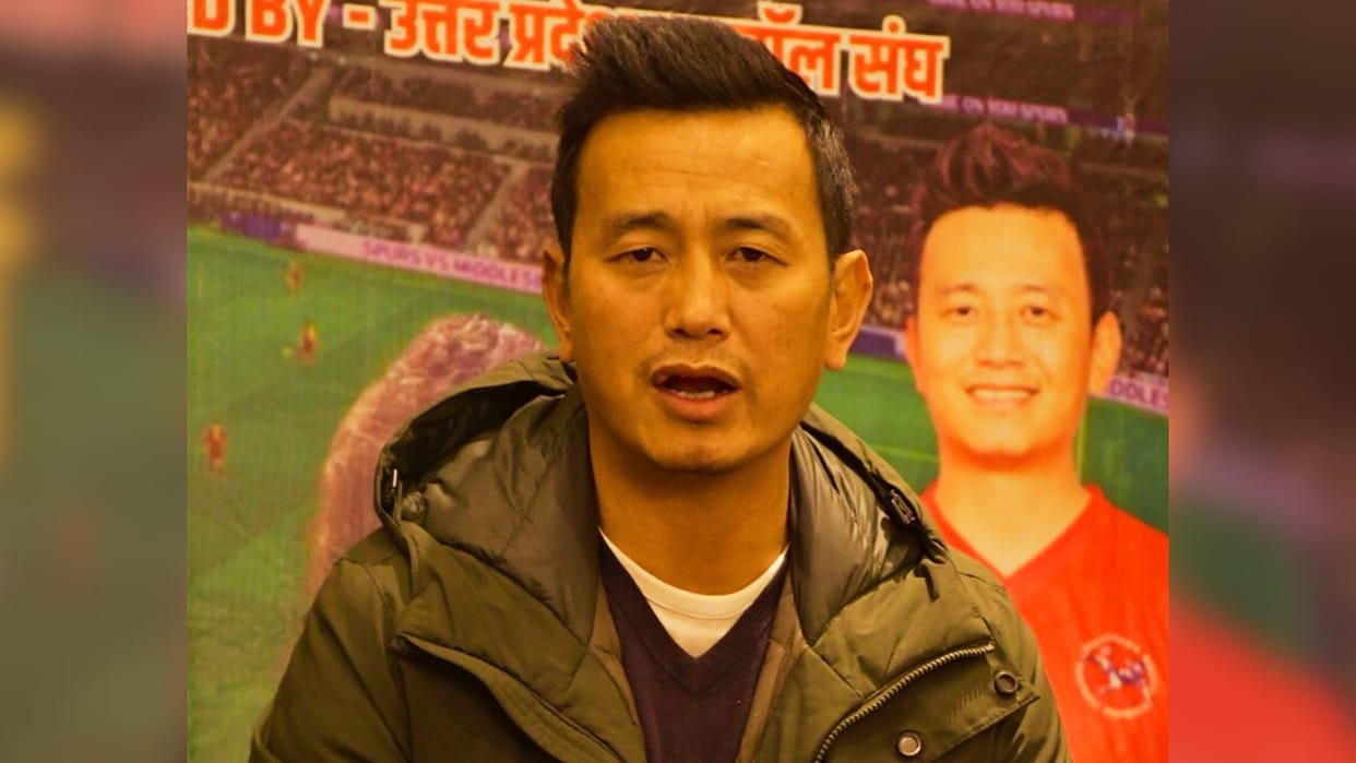 Good news for football players star footballer Baichung Bhutia select players from Purvanchal