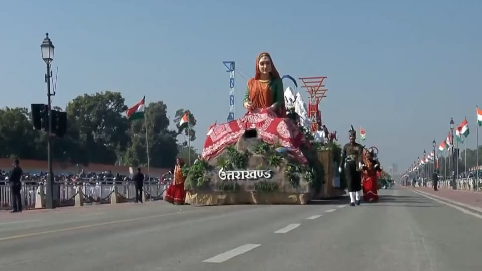 Republic Day 2025 special tableau of Uttarakhand seen on Kartavya Path delhi Parade