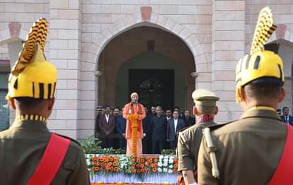 Republic Day Celebration: CM Yogi and Governor congratulated, program will start after some time; Tableau will