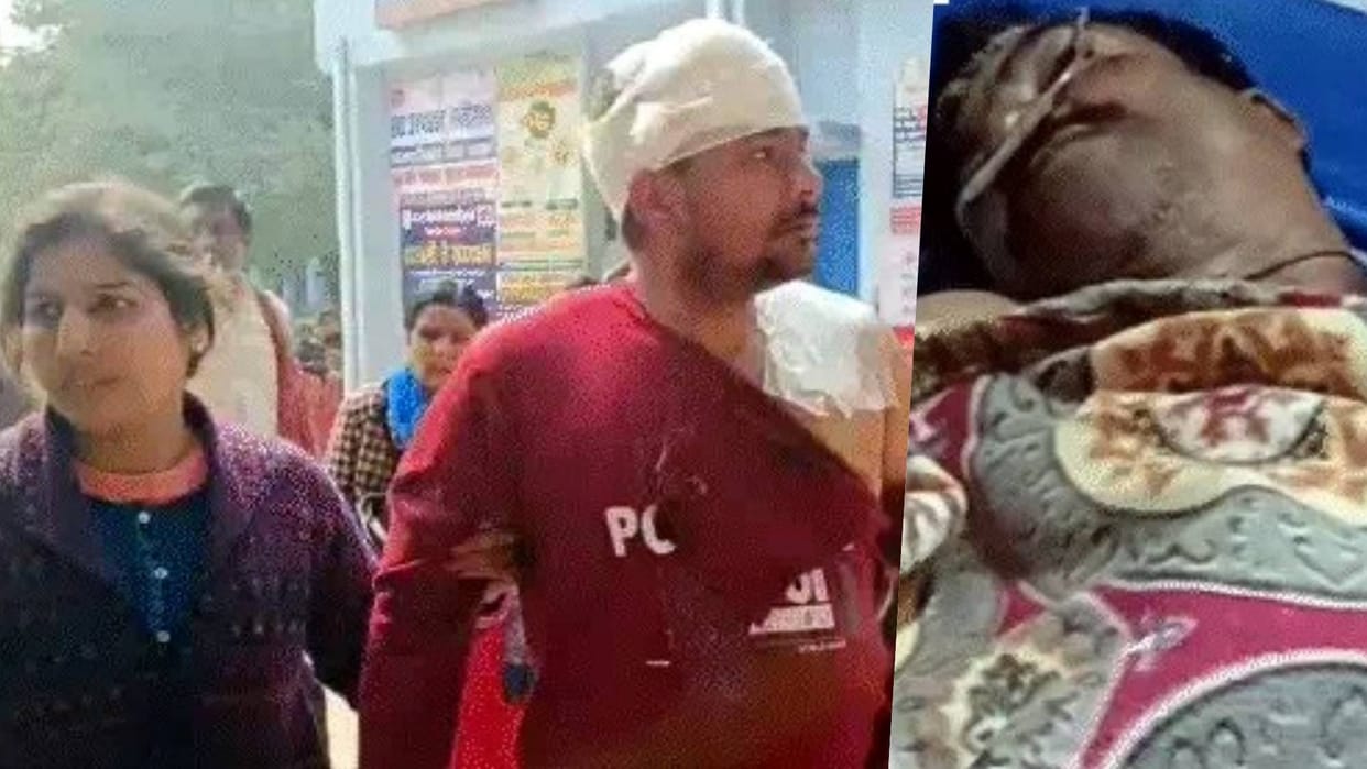 Crime in Bihar Firing in Land dispute in Lakhisarai two people shot in neck unknown attacker absconded