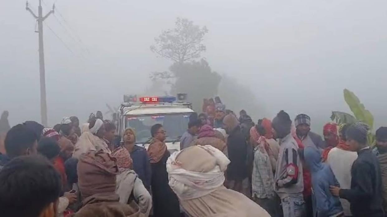 Bihar Wife died in road accident a year ago on anniversary husband also died in same way accident Muzaffarpur