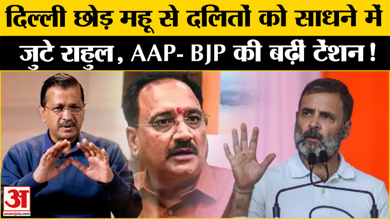 Delhi Assembly Election 2025:दिल्ली से दूर जाकर राहुल ने दलितों पर सियासी दांव AAP-BJP की बढ़ी चिंता
