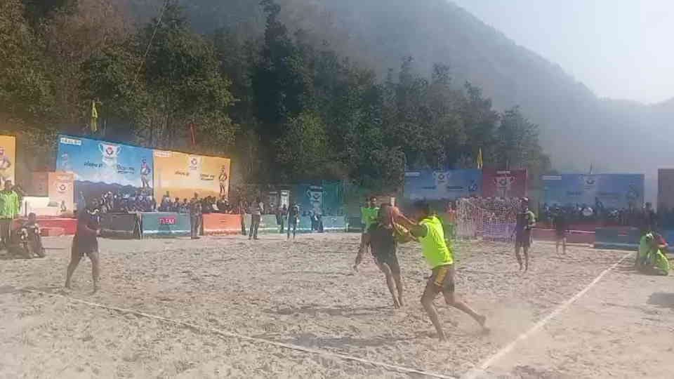 National Games 2025 Uttarakhand Handball Beach Kabaddi and Beach Volleyball competition organized in Rishikesh