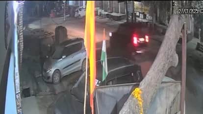 Thieves came from Thar to steal Scorpio Incident captured in CCTV police busy in search