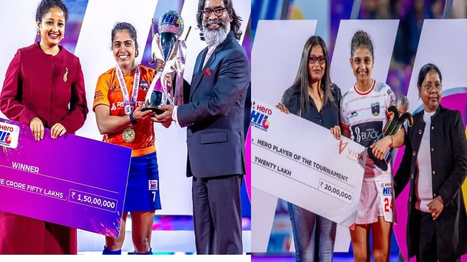 Neha Goyal team becomes champion in Womens Hockey India League