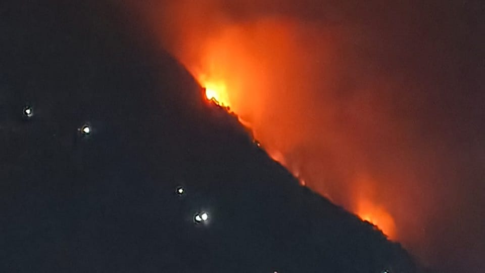 Unruly elements set fire in Darma forest at pithoragarh