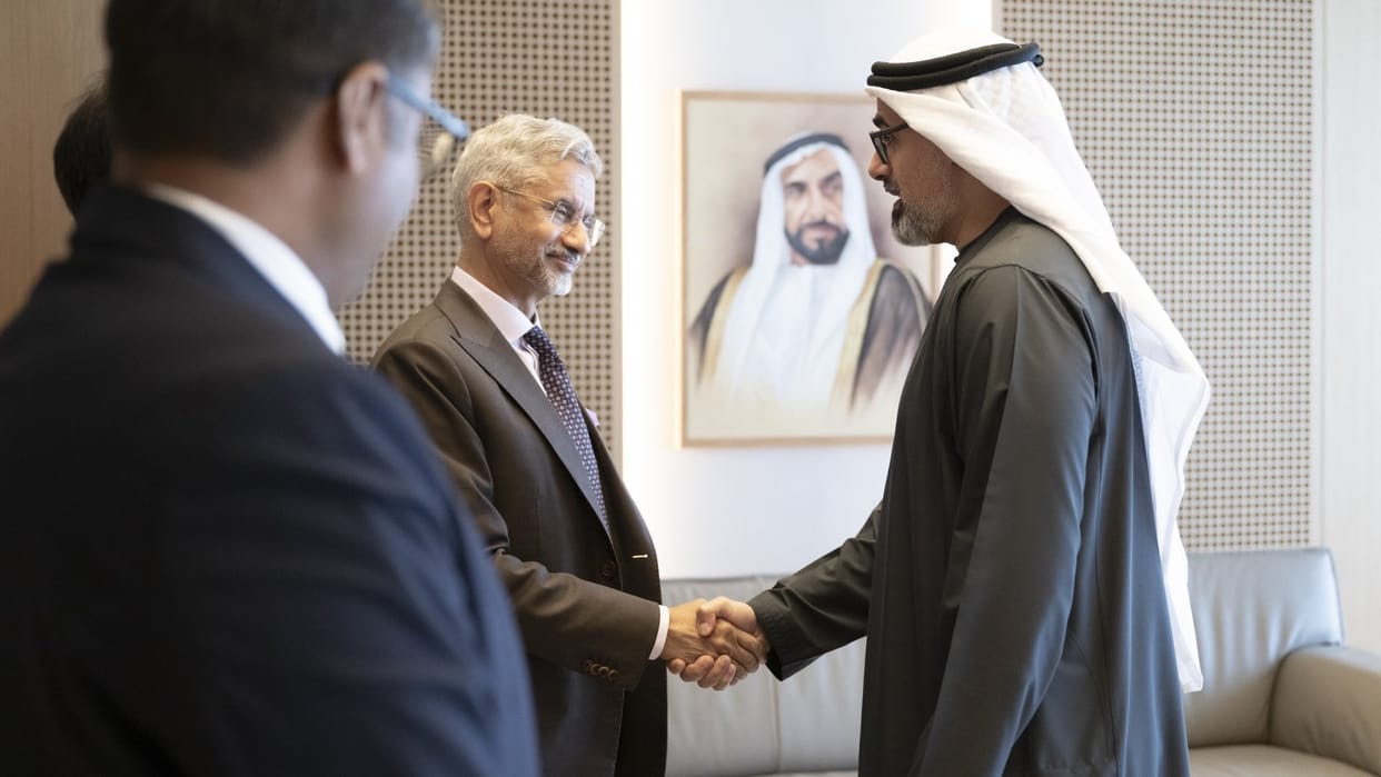 S Jaishankar UAE visit updates foreign minister meets abu dhabi crown prince india uae partnership
