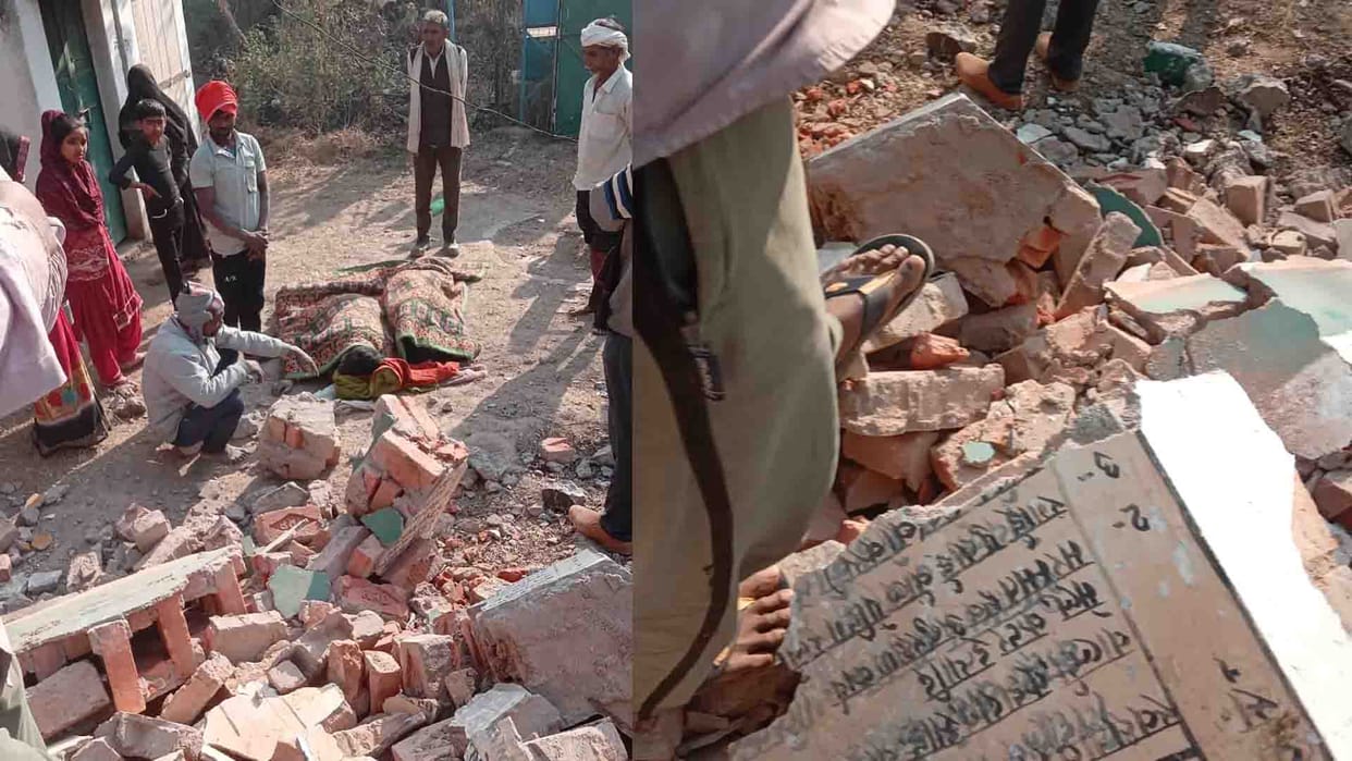 Hamirpur: Four workers injured when wall collapses while demolishing old council building