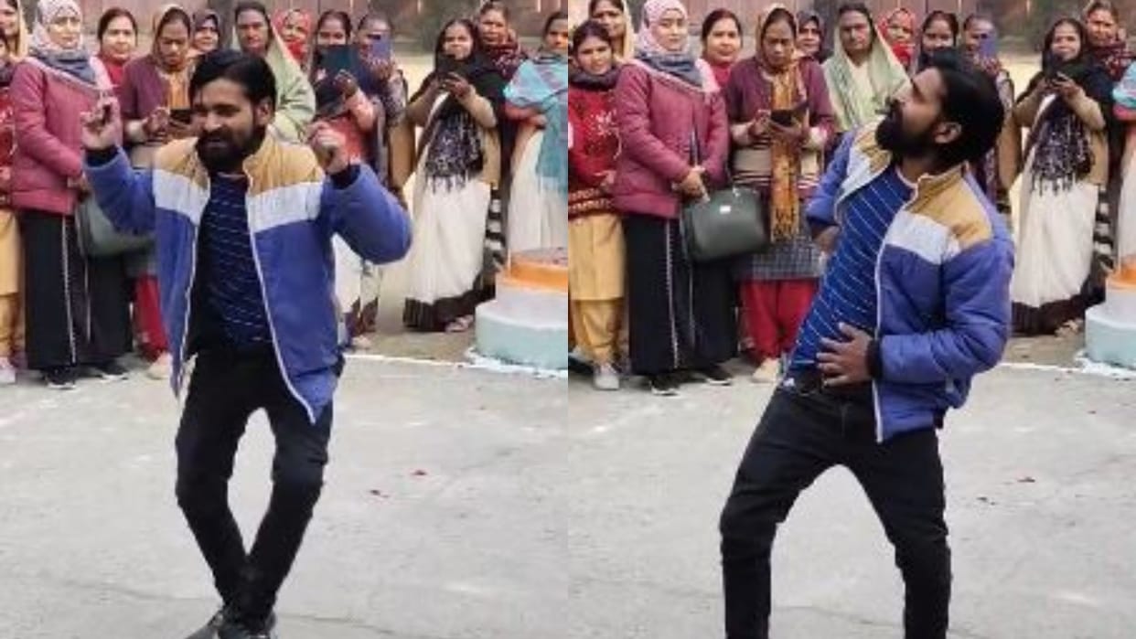 worker danced to film song at CHC video goes viral in Bareilly