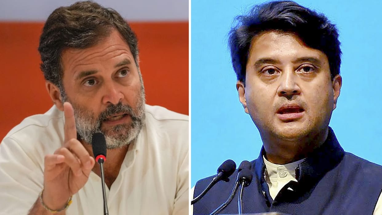 Congress hit back at Jyotiraditya Scindia for his criticism of Rahul Gandhi on his poll rigging claims
