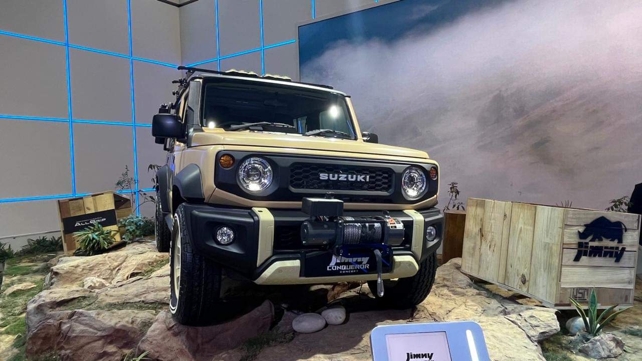 Maruti Suzuki Jimny Conqueror Concept showcased at Auto Expo 2025 in Bharat Mobility Global Expo