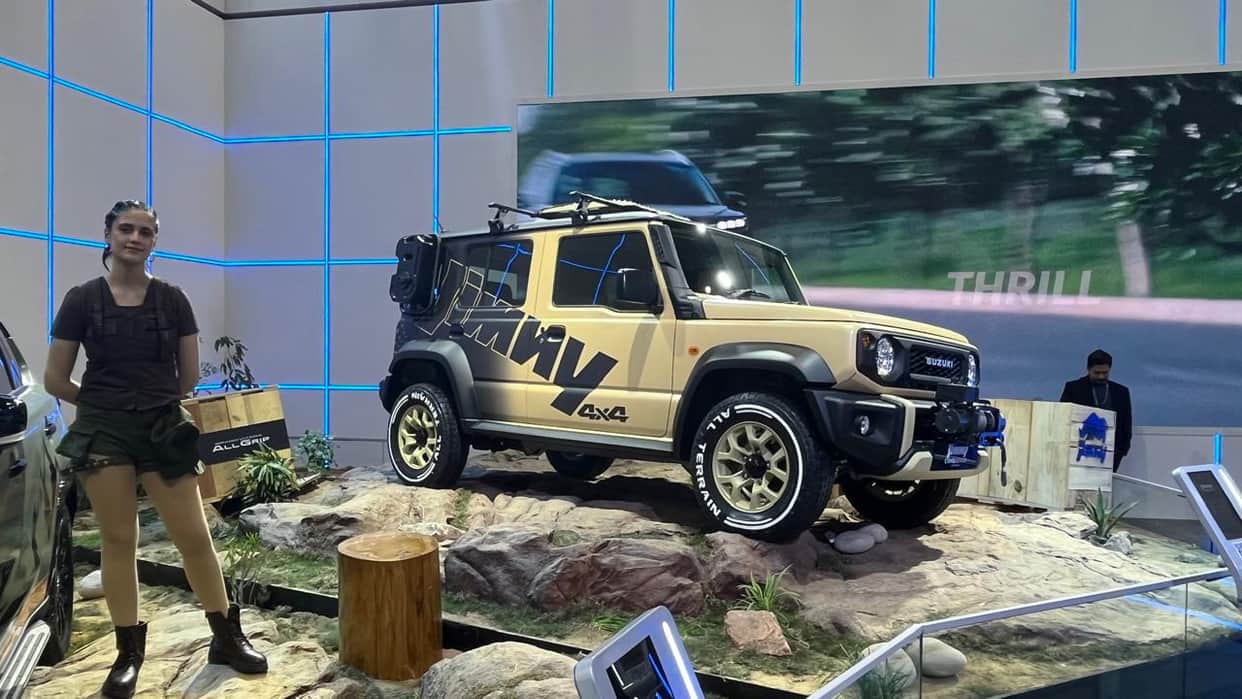 Maruti Suzuki Jimny Conqueror Concept showcased at Auto Expo 2025 in Bharat Mobility Global Expo