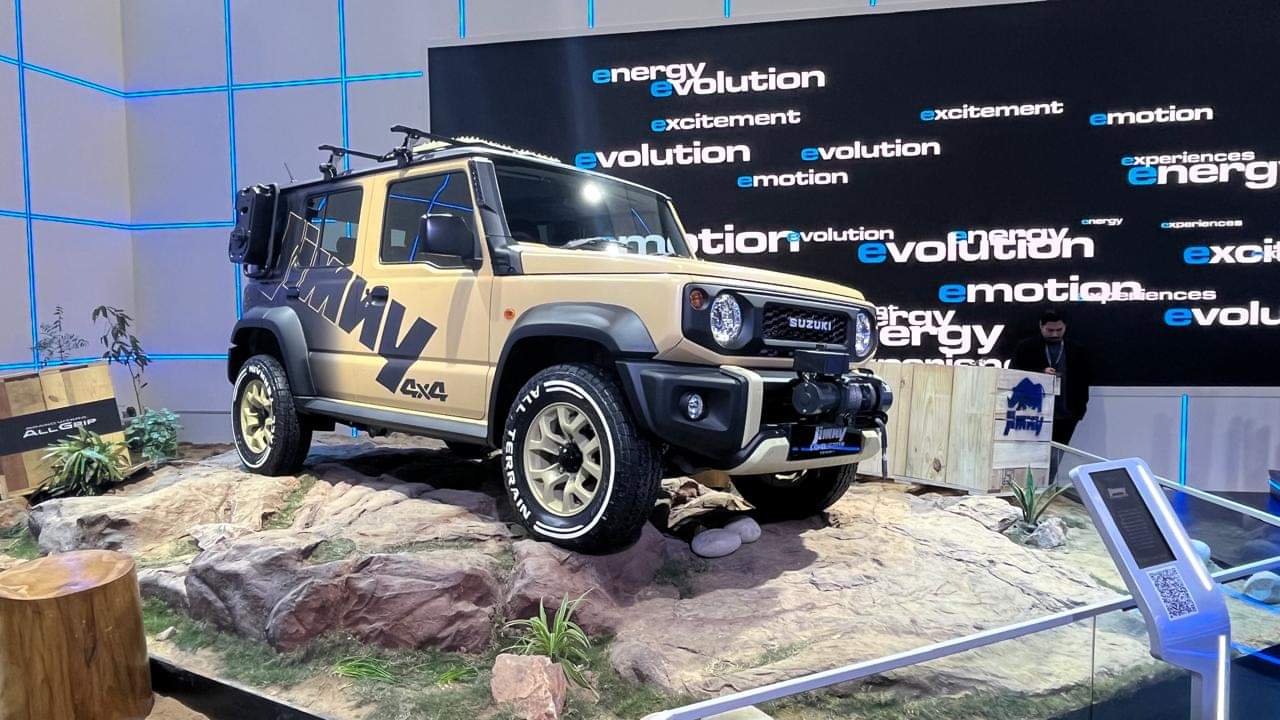 Maruti Suzuki Jimny Conqueror Concept showcased at Auto Expo 2025 in Bharat Mobility Global Expo