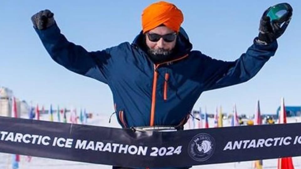 Punjabi-origin Jasdeep Singh ran marathon in seven continents