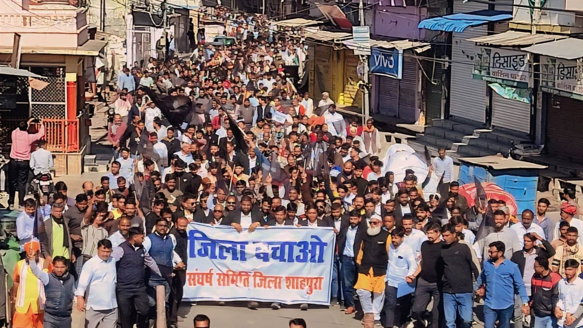 Rajasthan Abolishing nine districts become headache for BhajanLal government fire agitation slowly flaring up