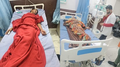 अस्पताल में भर्ती पीड़ित किशोर