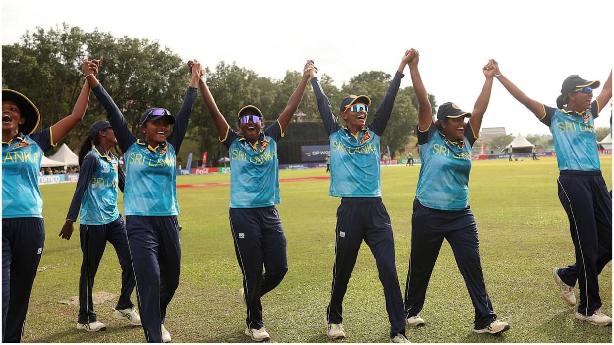 U-19 Womens T20 WC: Sri Lankas team registered a win in their last match defeating Australia by 12 runs