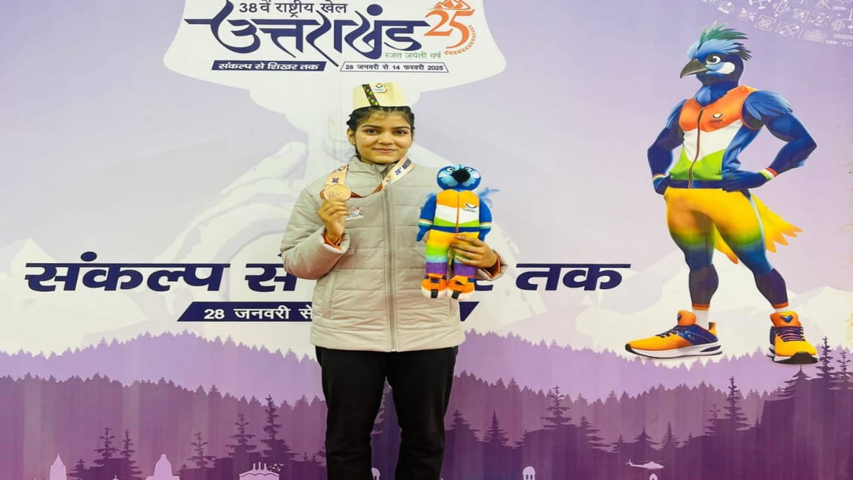 Bihar Another big record Muzaffarpur daughter Aparajita Mishra won bronze medal National Wushu National Game