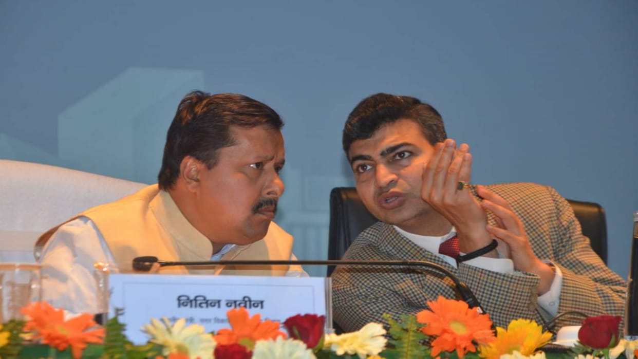 Patna Review meeting in state level workshop of municipal bodies Minister Nitin Naveen gives instructions