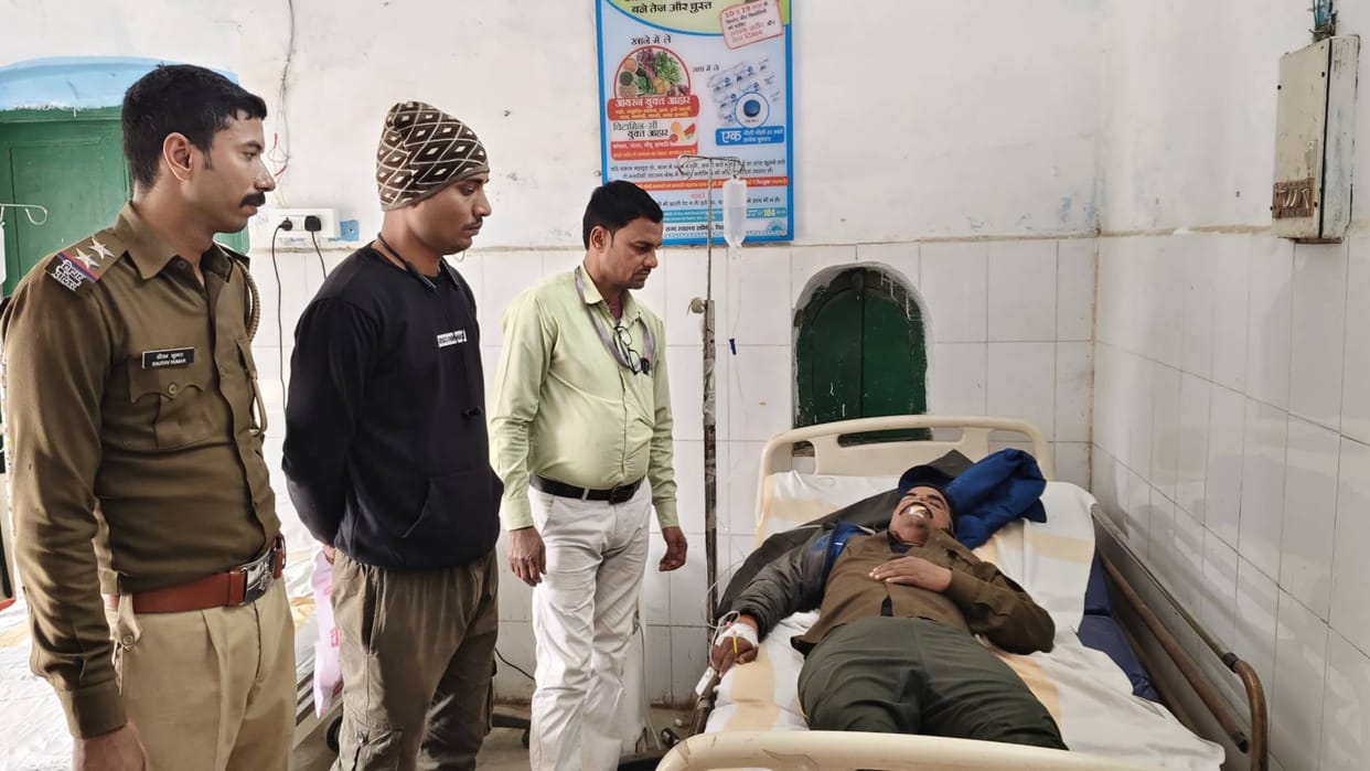 Bihar News Inspector returning from CM Pragati Yatra in Madhepura injured in road accident hit by pickup