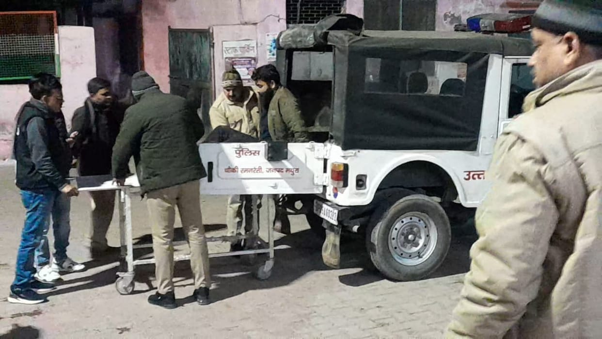 Firing took place in a ceremony one died police caught two accused in an encounter