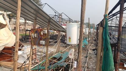 Mahakumbh: Massive fire breaks out again in Mahakumbh, tent city burnt to ashes, no casualties
