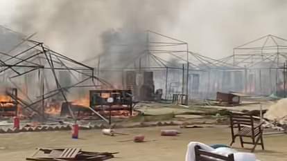 Mahakumbh: Massive fire breaks out again in Mahakumbh, tent city burnt to ashes, no casualties