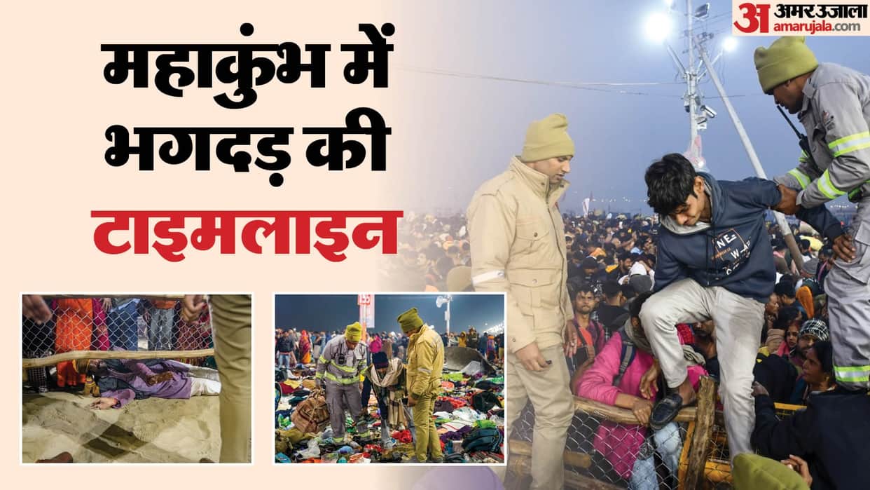 Complete timeline of Prayagraj mahakumbh stampede Sangam nose stampede CM Yogi know all updates