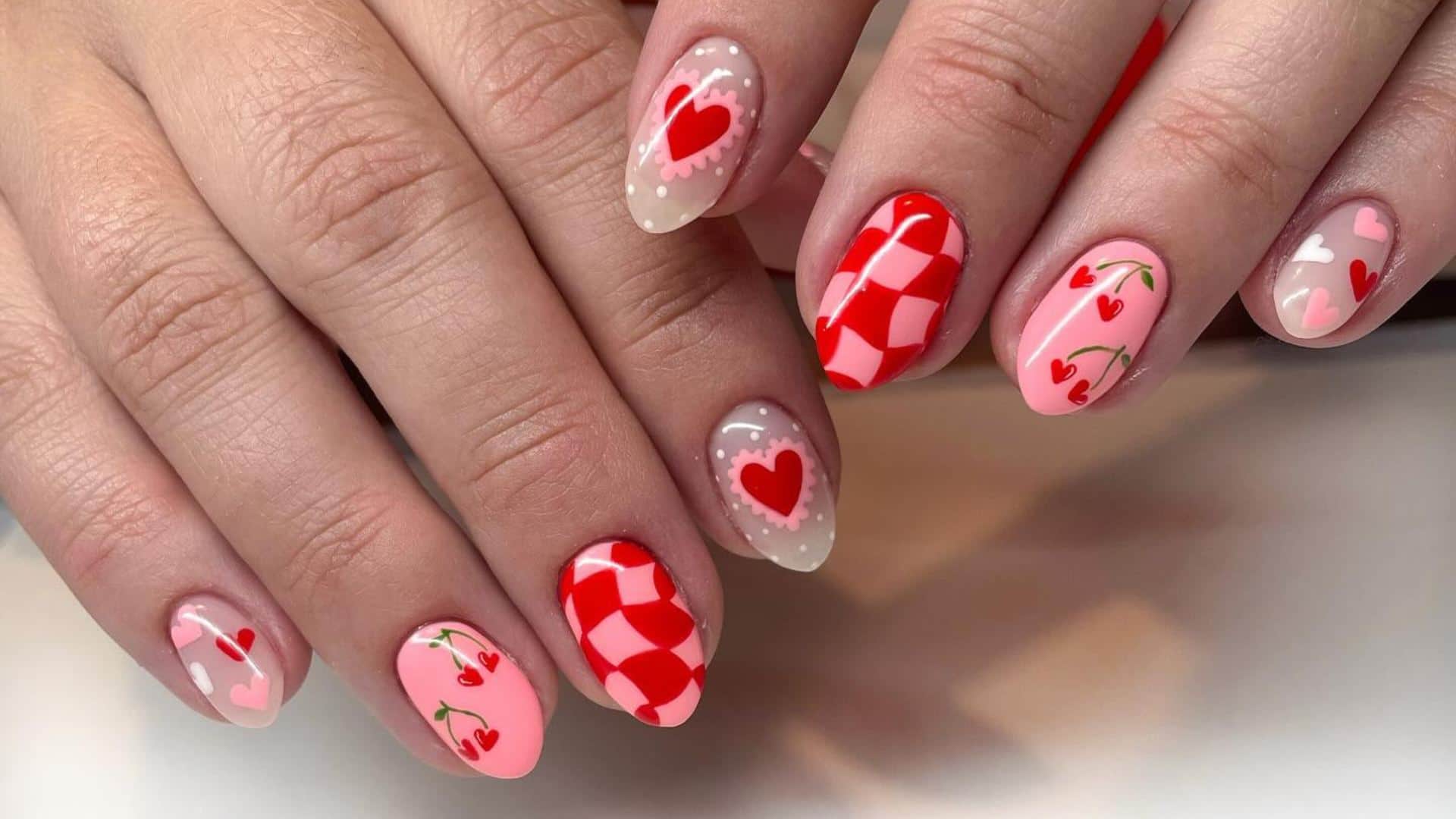 Valentine Week 2025 trendy nail art design for long and short nails