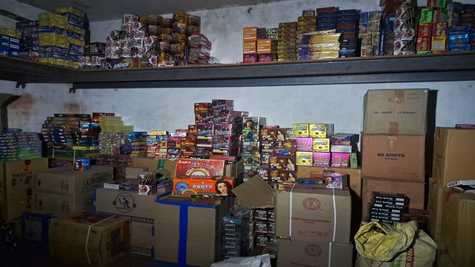 Meerut: Firecrackers worth Rs 50 lakh seized from three warehouses in Daurala