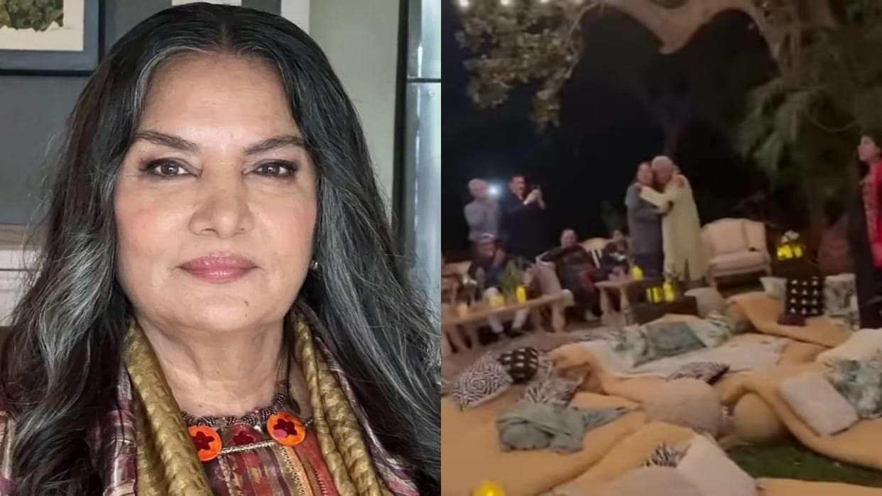 Farhan Akhtar Zoya Akhtar Shibani Dandekar Hosted Movie Night For Javed Akhtar Shabana Azmi Shares Video
