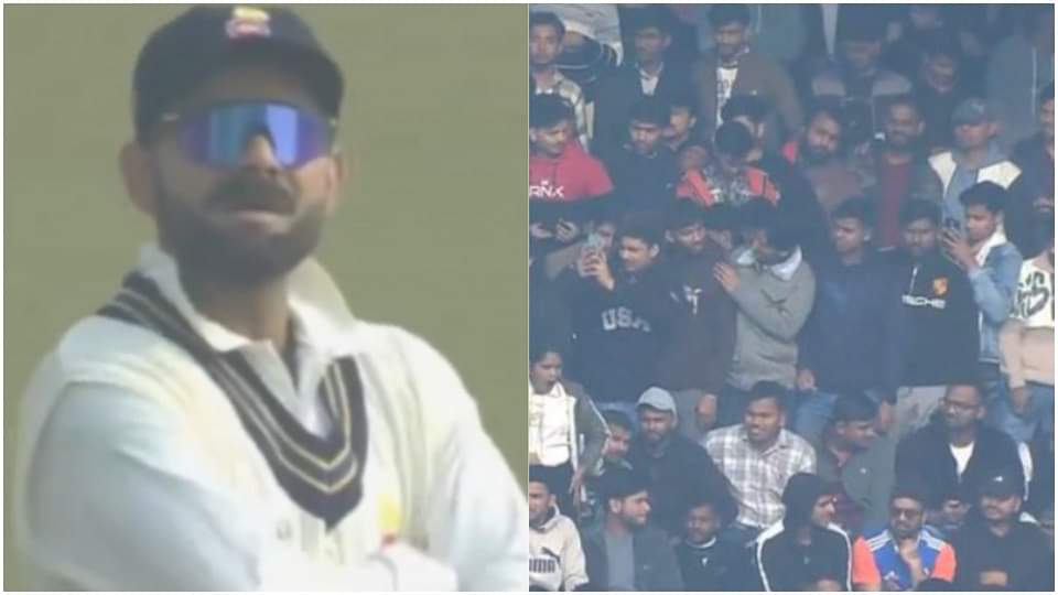 Virat kohli Ranji Trophy: 'किंग कोहली' का जादू बरकरार, दिल्ली का रणजी मैच देखने स्टेडियम में उमड़ी भीड़ Thousands of people gathered in Arun Jaitley stadium to watch Virat Kohli Delhi Ranji Trophy match
