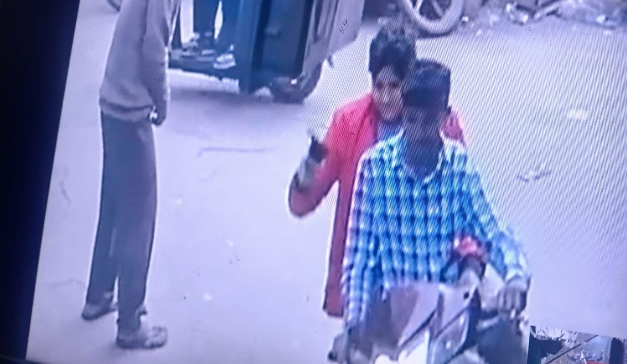 Youths opened fire on a businessman incident was captured on CCTV Police is searching for the attackers