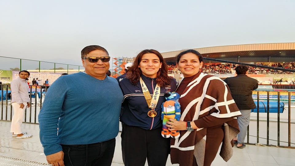 Girls won 15 gold medals in swimming in three days in 38th national games