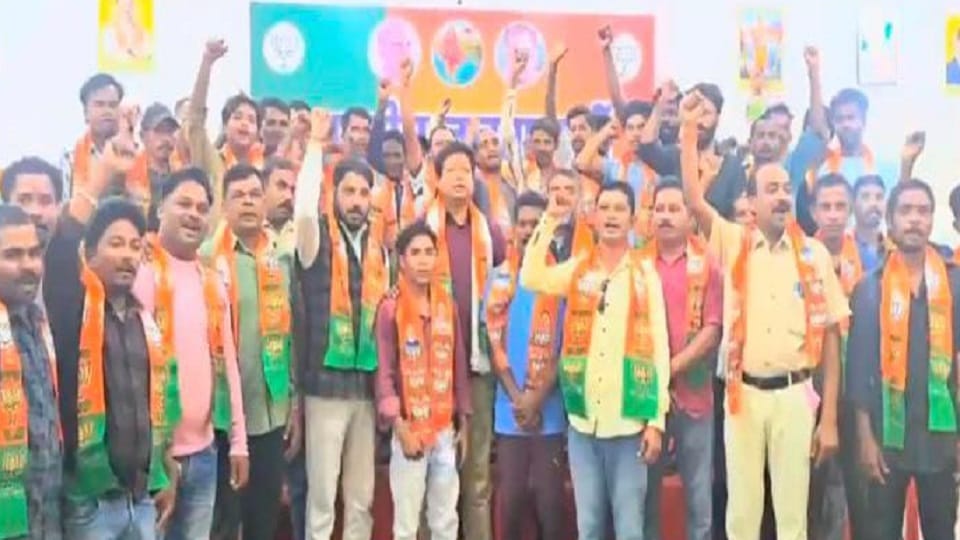 Shock to Congress before elections more than 100 workers joined BJP in Bijapur