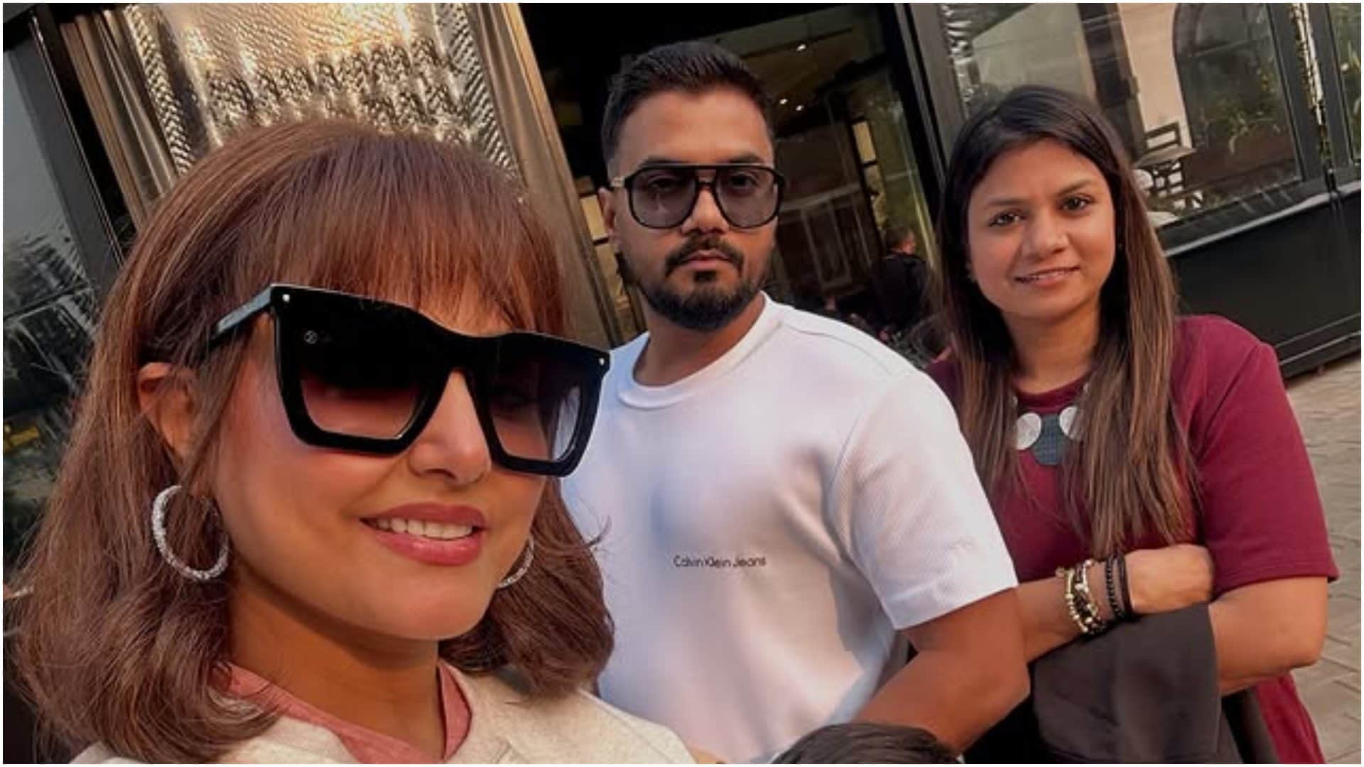 Hina Khan enjoying day out with boyfriend rocky jaiswal share photos says Looking at the pink side of life