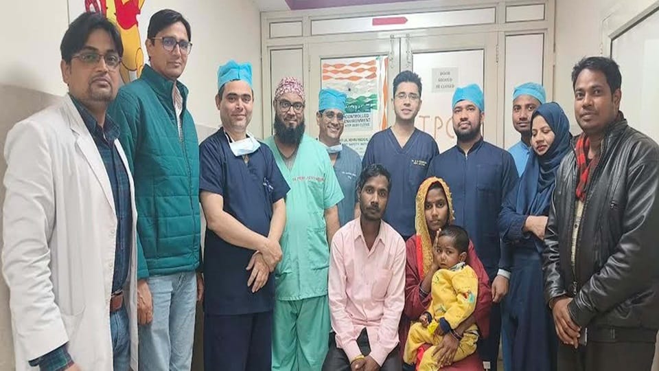 Rare surgery on innocent child heart