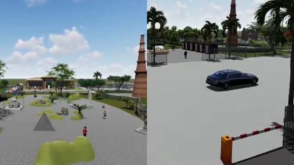 Moradabad: All seven wonders of the world will be seen in Peetalnagar, MDA will build Bharat Darshan Park