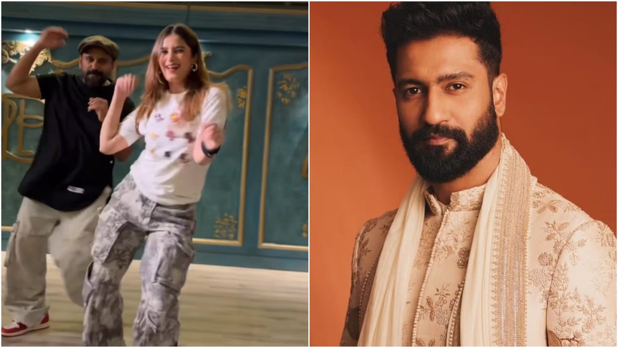 Vicky Kaushal reaction on Rasha Thadani dance on Bad Newz Movie song Tauba Tauba choreographed by Bosco Martis