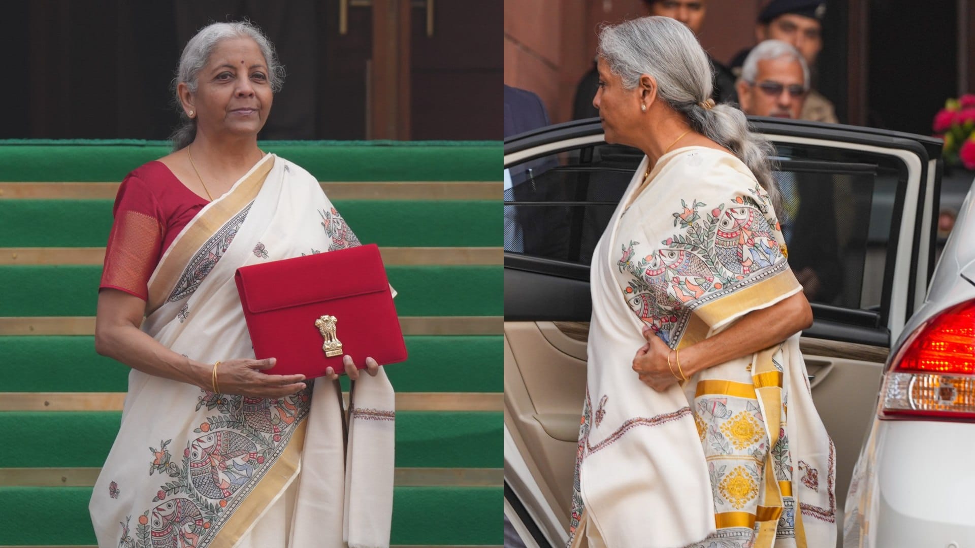 Union Budget 2025 Finance Minister Nirmala Sitharaman Wear Madhubani Print handloom saree origin state price