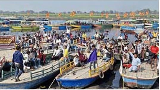 Cruise will not run on the ghats of Vrindavan boatmen strike ends on the sixth day