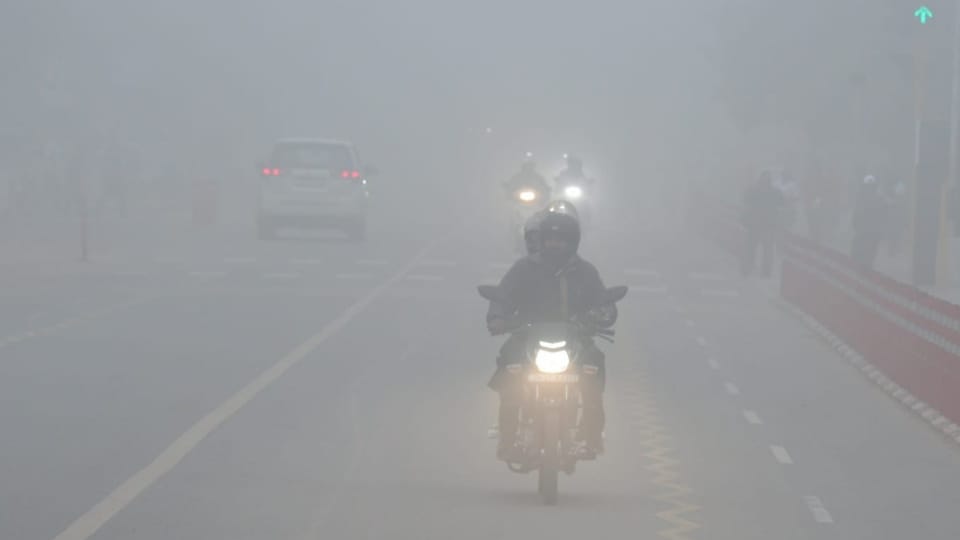 Dance fog in Chandigarh weather update alert for next day see photo gallery