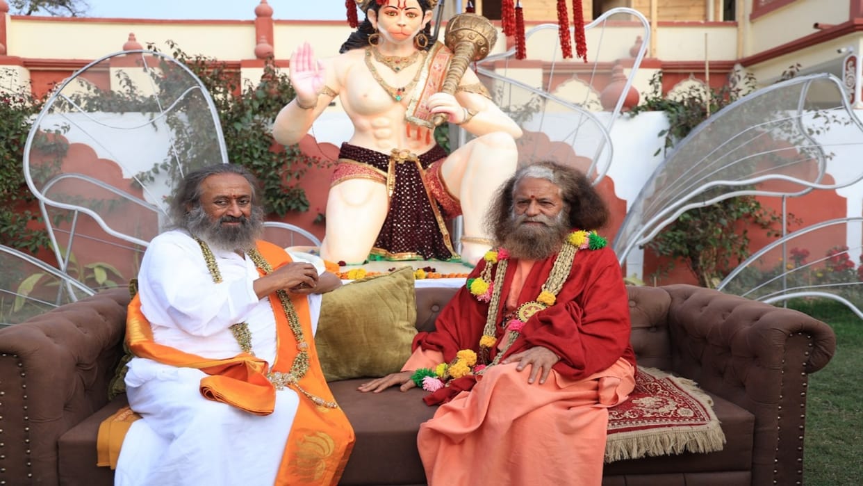 Sri Sri Ravi Shankar said: Paramarth Triveni flower is the divine symbol of Indian culture.