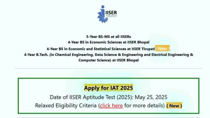 IISER IAT 2025 exam on May 25; registration begins from March 5 at iiseradmission.in, check exam shcedule