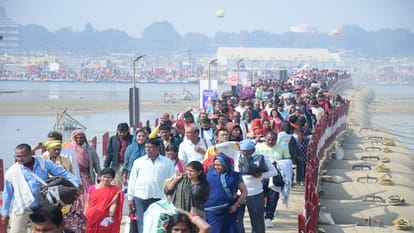 Mahakumbh 2025: Pressure continues on Sangam and Airavat Ghats, more than 1.25 crore people took a dip