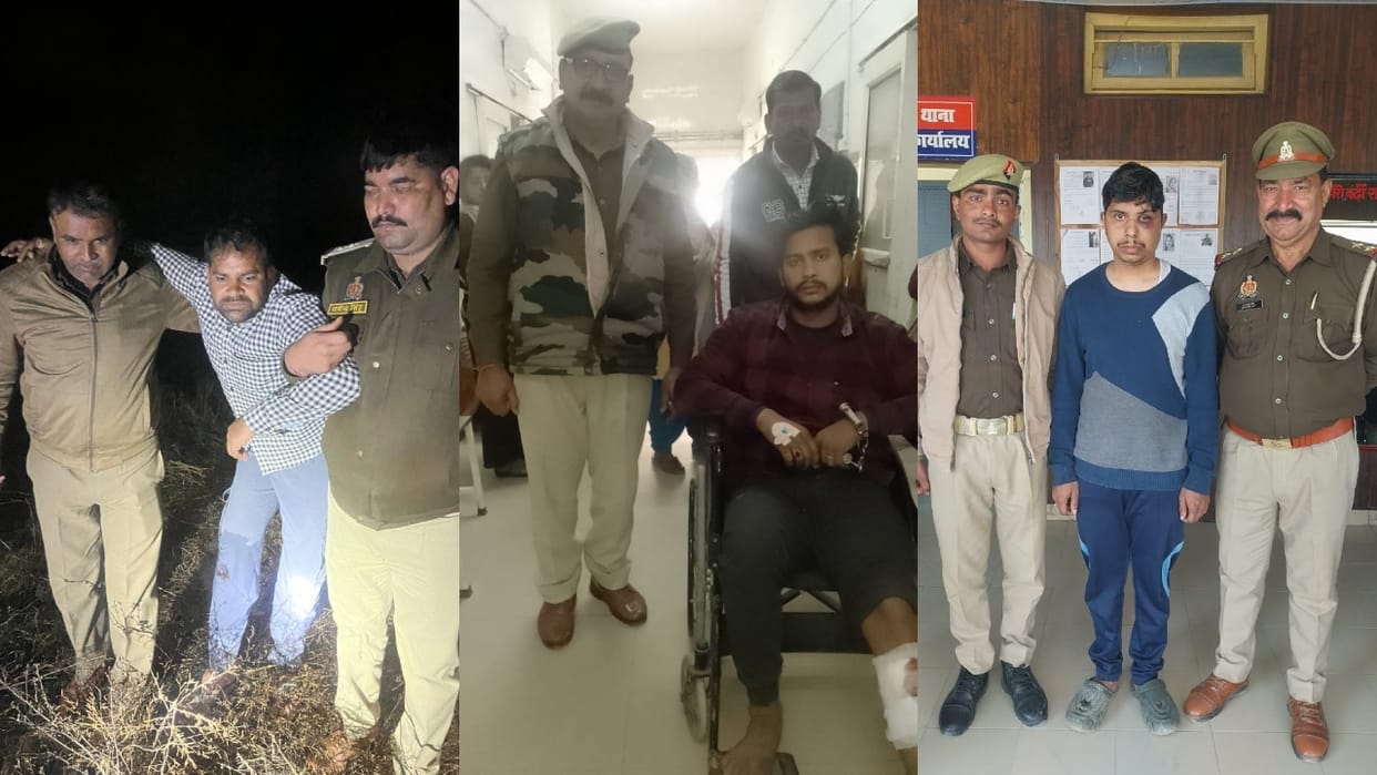 Police arrested three animal smugglers in encounter in Bareilly