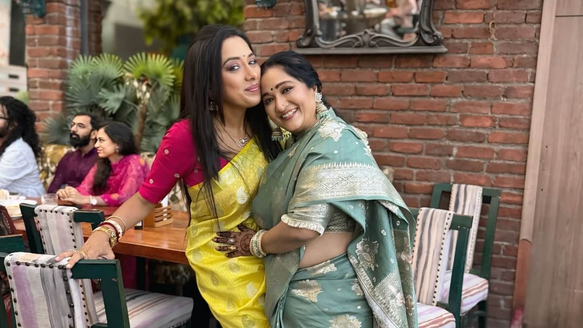 Rupali Ganguly Anupama celebrate Vasant Panchami on set the entire cast was seen in yellow clothes see photos