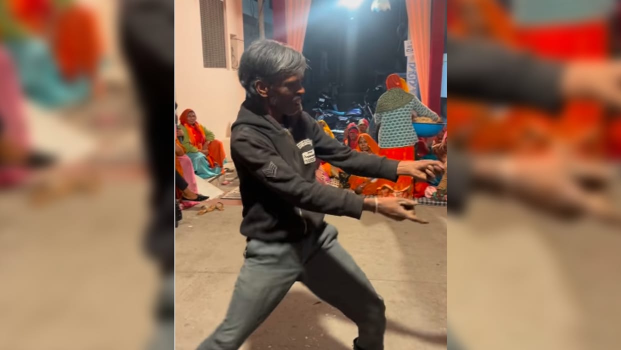 Viral Dance Video Man Dance on mithun chakraborty disco dancer jimmy jimmy song viral video